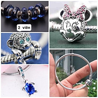 Combo 5 charm và 1 vòng khách đặt bạc s925 Cao Cấp - Đông Bích silver