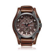 CURREN 8225 Quartz Fashion Watch Man Watch Top Brand Calendar Leather Strap Business Military Dual Display 30M