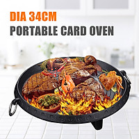 34cm Easy To Use Stone Pan Marble Stone Non-stick Pan Spiral Disk Structure Heat Efficiency Uniform Portable Gas Stove Cooker