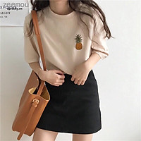 Áo thun nữ form rộng tay lỡ Quả dứa Freesize mặc vừa từ 40 - 70kg (cao dưới 1m65) Molly Urban
