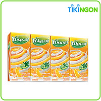 Lốc 4 hộp Sữa Chua Lên Men Tự Nhiên Yomost Vị Cam 170ml