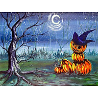 Bimkole 5D Diamond Painting Pumpkin Face Full Drill DIY Rhinestone Pasted with Diamond Set Arts Craft Decorations (12x16inch)