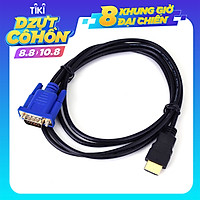Dây cáp chuyển 1.8M HDMI sang VGA HD 1080p bộ chuyển laptop và PC