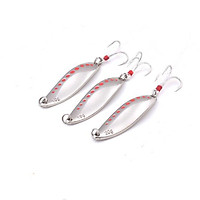 5.5cm Leech-shape Design Metal Bait Fishing Lure Fake Fish Bait Hard Bait for Freshwater Seawater
