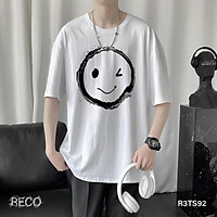 Áo thun, phông nam Hàn Quốc cao cấp dáng rộng tay lỡ T-Shirt Loose R3TS92 Unisex