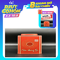 Hộp vuông đựng trà bằng thép màu đỏ