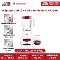 Máy xay sinh tố Tefal Blendforce BL477566 - Dung tích 1.25L 800W - 5 chức năng - Lưỡi dao 6 cánh sắc bén- Hàng Chính Hãng
