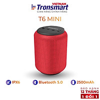 Loa Bluetooth 5.0 Tronsmart Element T6 Mini Chống nước IPX6 - 15W - Hàng chính hãng