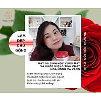 Mặt Nạ Sinh Học Xóa Thâm Và Nếp Nhăn Vùng Mắt - Khóe Miệng Tinh Chất Hoa Hồng Và Vàng Ròng Nano Hani x Hani Hộp 60 Miếng