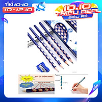 HỘP BÚT CHÌ ĐỊNH VỊ 2B (1 hộp gồm 12 cây và 1 chuốt, màu ngẫu nhiên)