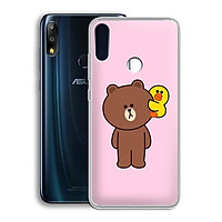 Ốp lưng dẻo cho điện thoại Zenfone Max Pro M2 - 01219 7860 BROWN19 - Hàng Chính Hãng