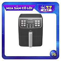 Nồi Chiên Không Dầu Điện Tử Sharp KF-AF55EV-BK (5.5 Lít) – Hàng Chính Hãng