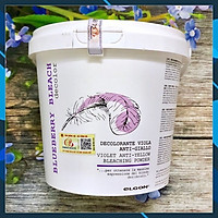 Bột tẩy tím nâng sáng khử ánh vàng Elgon Colorcare Blueberry Bleach 500g