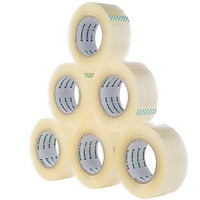 (COMIX) 6 packs 60mm * 100y (91.4 meters) wide transparent wideband tape office stationery JP6010-6
