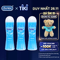 Bộ 3 Gel bôi trơn Durex Play Classic 50ml
