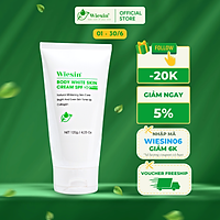 Kem body trắng da toàn thân có chống nắng (Tone Up) Wiesin Body White Skin Cream 120g - WS06