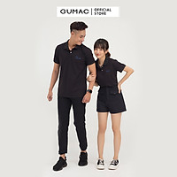 Áo polo nam GUMAC ATNB814 thêu chữ phong cách trẻ trung, lịch lãm