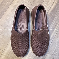 Giày nhựa nam đi mưa GL028 gợn sóng 3 sọc - Giày đi biển siêu nhẹ, siêu bền