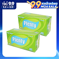 Combo 2 gói Khăn Giấy Rút PLENTY 2 Lớp, 280 Tờ/gói