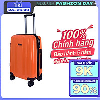 Vali kéo du lịch 837 nhựa PP siêu bền - Cam
