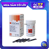 Hộp 50 que thử đường huyết dùng cho máy đo đường huyết OGCare