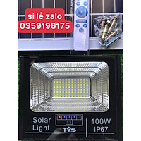 Đèn pha led năng lượng mặt trời 300w 200w 100w 60w báo dung lượng pin pha nhôm chống nước IP67