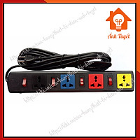 Ổ cắm điện LiOA đa năng - Ổ on/off 4 lỗ, 6 lỗ mỗi ổ 1 công tắc dây dài 3m