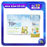 Thùng 48 hộp sữa tươi tiệt trùng TOPKID kem vanilla tự nhiên TH True Milk 180ml (180ml x 48)