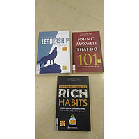 Combo 3 cuốn sách: Rich Habits thói quen thành công của những triệu phú tự thân + Leadership dẫn dắt bản thân,đội nhóm vươn xa + 101 thái độ