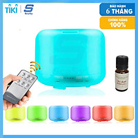 Đèn Xông Tinh Dầu, Máy Xông Tinh Dầu Chuyên Dụng Có Remote Điều Khiển Từ Xa SeaSy SS63, Phun Sương Tạo Ẩm, Khuyếch Tán Tinh Dầu, Tích Hợp Đèn Ngủ, Có Chế Độ Hẹn Giờ, Tặng Kèm Chai Tinh Dầu – Hàng Chính Hãng