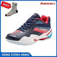 Giày cầu lông kawasaki K366 chính hãng dành cho cả nam và nữ, chống trơn trượt - tặng tất thể thao bendu