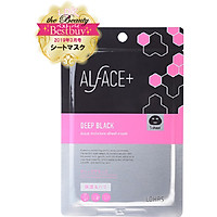 Mặt Nạ Than Tre Siêu Dưỡng Ẩm Nhật Bản Alface Aqua Moisture Sheet Mask Deep Black, Dành Cho Da Khô, Với 17 Loại Axit Amin, Axit Hyaluronic HA, Collagen, Elastin Giúp Da Bóng Khỏe Và Săn Chắc