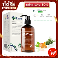 Dầu Gội Sạch Gàu Antisol pH6.5 Chiết Xuất Dược Liệu Ngăn Ngừa Gàu, Rụng Tóc, Ngứa Da Đầu Tái Phát - Chai 240ml - Thương Hiệu iCare Pharma