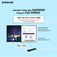Màn Hình Thông Minh Smart Monitor Samsung LS27AM501NEXXV 27inch/Full HD (1920x1080) 8ms/60Hz/VA/Tích Hợp Loa/Hệ Điều Hành Tizen - Hàng Chính Hãng