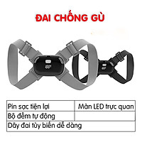 Đai chống gù lưng thông minh điều chỉnh tư thế - Cảm biến báo rung, đếm số lần ngồi sai - Pin sạc tiện lợi, nhỏ gọn, thích hợp dùng cả cho học sinh