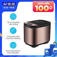 Máy làm bánh mì tự động MIDEA MM-ESC1510 dùng trong gia đình - Hẹn giờ 13 tiếng - 19 thực đơn bánh, mứt, sữa chua, kẹo - Hàng Chính Hãng