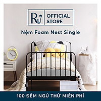 Nệm Foam Cao Cấp Nest 15cm Ru9 Êm Ái, Thoáng Mát, Thấm Hút Tốt