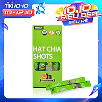 Hạt Chia Shots hữu cơ Smile Nuts gói nhỏ tiện dụng (8g x 10 gói) - Organic Chia Seed Shots (8g x 10 bag)