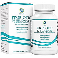 30 Billion CFU Probiotic Supplement with Prebiotics – Patented Acid Resistant Capsules to Promote Gut Health, Support Immune System – Probiotics for Women and Men of All Ages - 60 Vegetarian Capsules