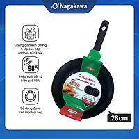 Chảo Sâu Lòng NAG2851 Đáy Từ 5 Lớp Chống Dính Cao Cấp Nagakawa (28cm) - Dùng Trên Mọi Loại Bếp - Hàng Chính Hãng
