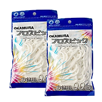 Combo 2 gói tăm chỉ nha khoa cao cấp Nhật bản - Okamura