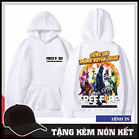 Takan Store Áo Hoodie Free Fire Màu Trắng In Hình Khủng Long Kiểu Dáng Trẻ Trung Nam Nữ Đều Mặc Được Takan Store