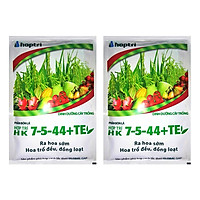 Bộ 2 Gói Phân Bón Ra Hoa Sớm, Hoa Trổ Đều, Nuôi Trái Khỏe Hợp Trí HK 7-5-44+TE (40g / Gói)
