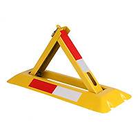 Fun line A-type triangle manual parking lock reinforcement groove pressure integrated molding base anti-rolling padlock garage parking car parking lock single lock version