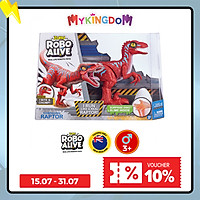 Đồ chơi ROBO ALIVE Khủng long Raptor nhanh nhẹn_Đỏ 25289/RED