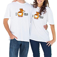 Áo thun unisex nam nữ in hình cún con Corgi siêu đáng yêu chất vải dày mịn mát từ AnbinhShop NT02