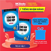 Combo Sách Tiếng hàn tổng hợp dành cho người Việt Nam - Sơ cấp 1 (Phiên bản 1 màu)