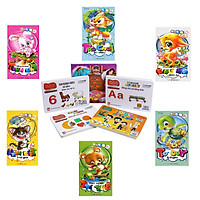 Combo Trọn Bộ Phát Triển IQ Cho Trẻ Em Tặng kèm Bộ Thẻ Flash Card Theo Chủ Đề