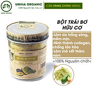 Bột Trái Bơ Nguyên Chất UMIHOME (125g) - Dùng cho đắp mặt, dưỡng trắng da, loại bỏ mụn hiệu quả
