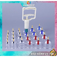(Giá rẻ hủy diệt) Giác Hơi 24 Ống Chân Không Cao Cấp, Máy Giác Hơi Giá Rẻ, Bộ Giác Hơi Không Dùng Lửa(24 Phụ Kiện)